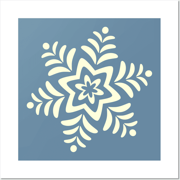 BIG SNOWFLAKE Christmas Xmas Winter Holidays - UnBlink Studio by Jackie Tahara Wall Art by UnBlink Studio by Jackie Tahara